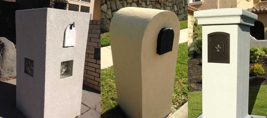 Stucco Locking Column Mailboxes – Budget Mailboxes